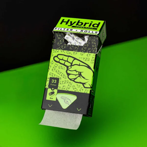 Hybrid Kombipack - 33 Aktivkohlefilter und 4 Meter Ultra Thin Papers
